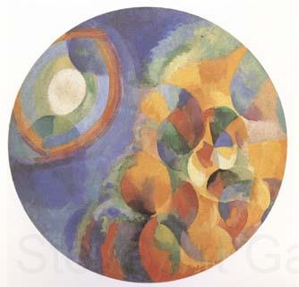 Delaunay, Robert Simulaneous Contrasts Sun and Moon (mk09) Norge oil painting art